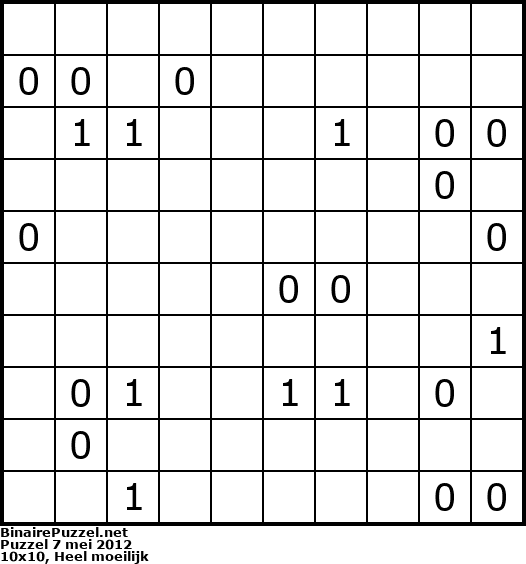 Binaire Puzzel