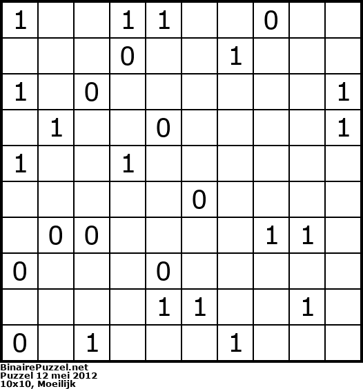 Binaire Puzzel