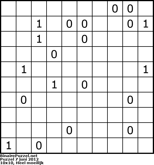 Binaire Puzzel