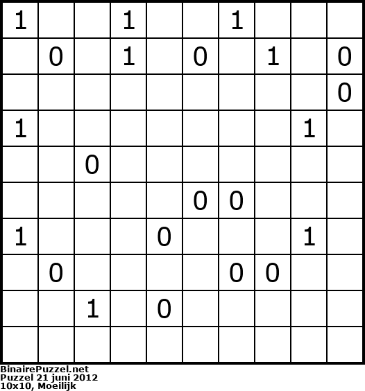 Binaire Puzzel