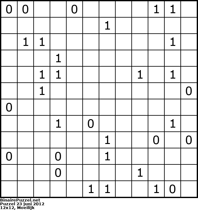 Binaire Puzzel