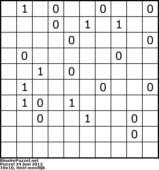 Binaire Puzzel