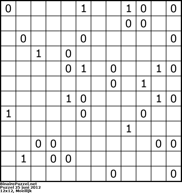 Binaire Puzzel