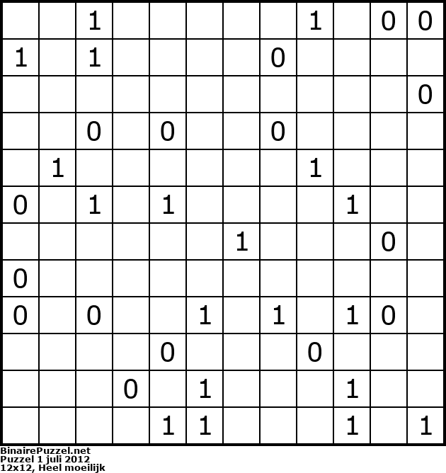 Binaire Puzzel