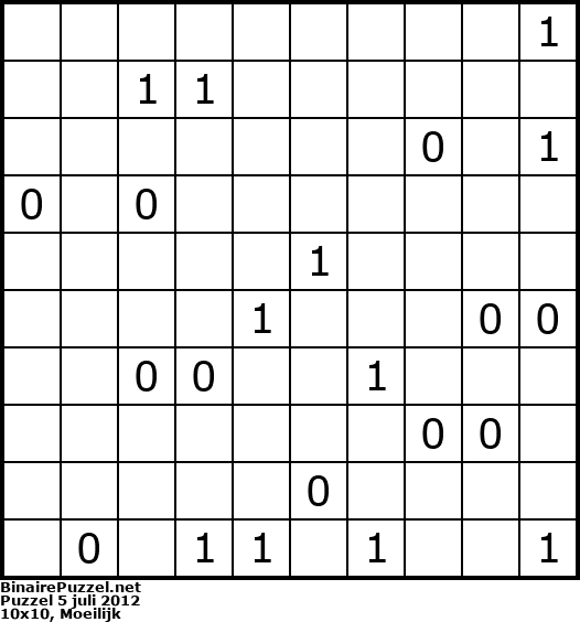 Binaire Puzzel