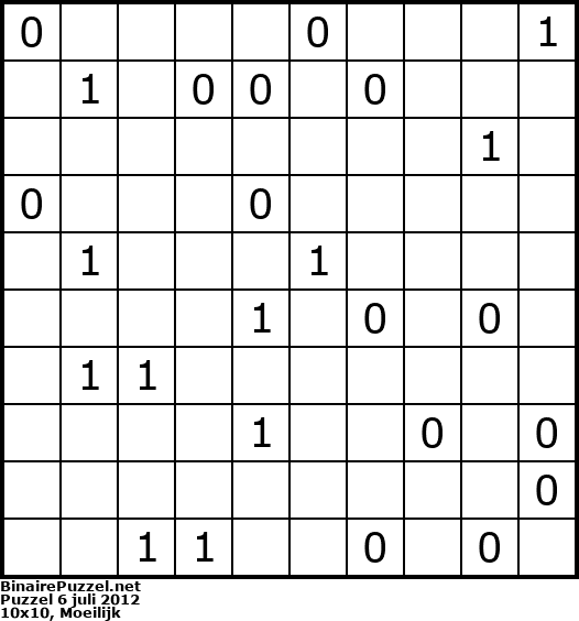 Binaire Puzzel