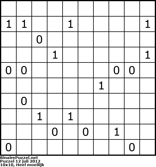 Binaire Puzzel