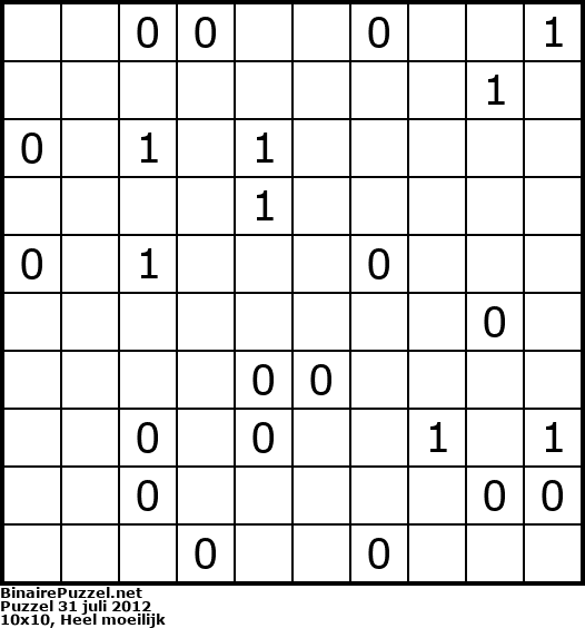 Binaire Puzzel