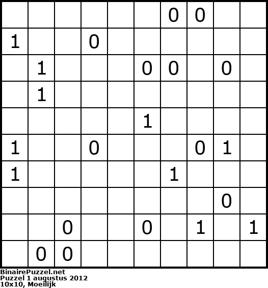 Binaire Puzzel