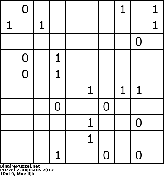 Binaire Puzzel