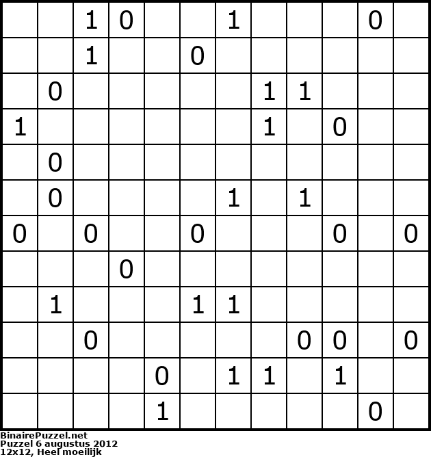 Binaire Puzzel
