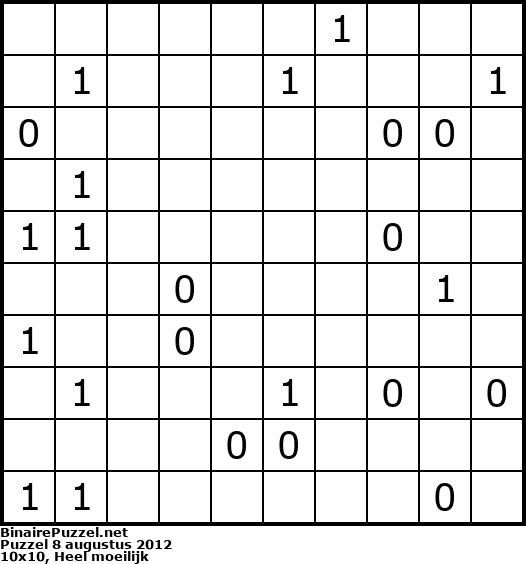 Binaire Puzzel