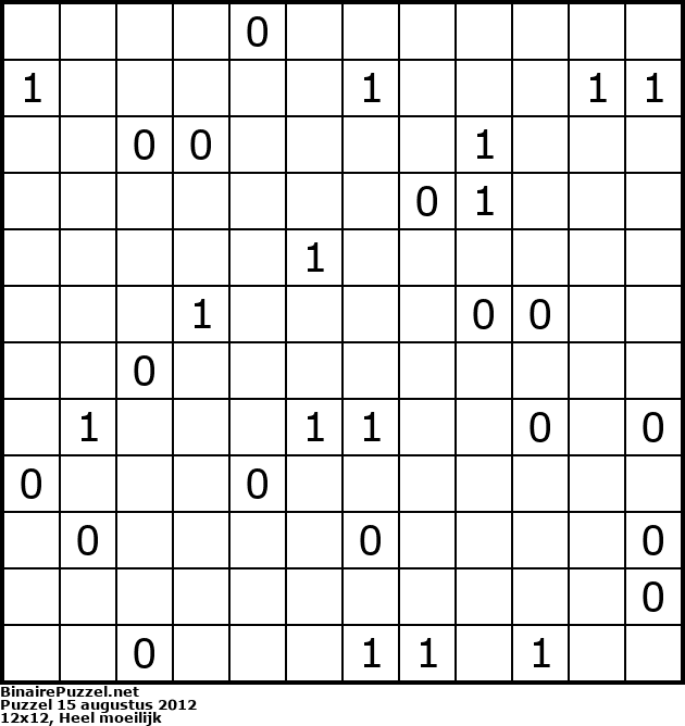 Binaire Puzzel