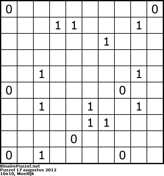 Binaire Puzzel