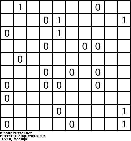 Binaire Puzzel