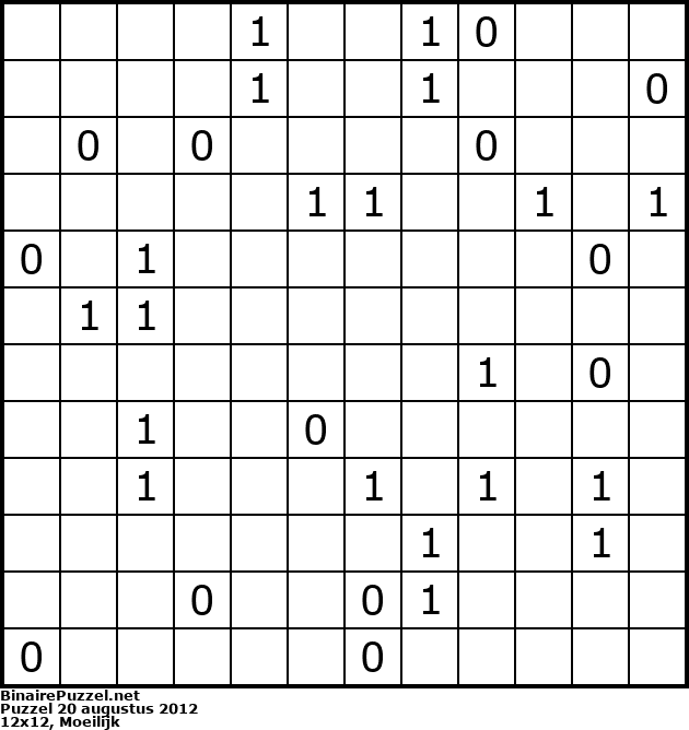 Binaire Puzzel
