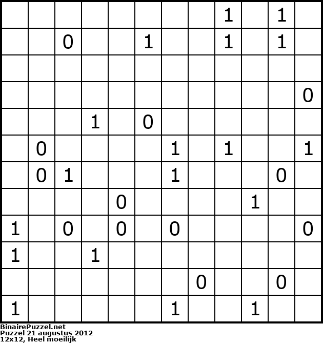 Binaire Puzzel
