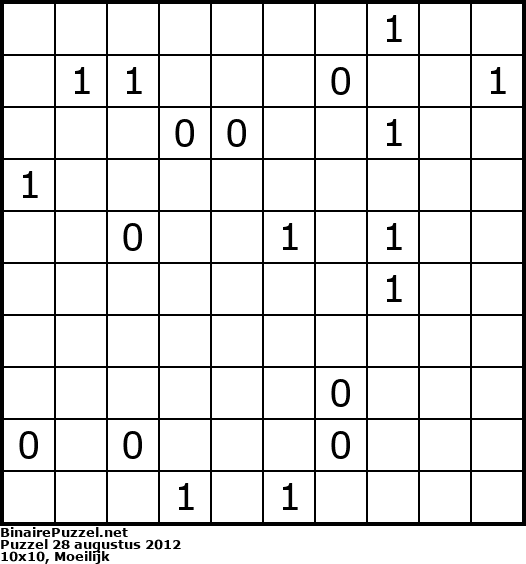 Binaire Puzzel