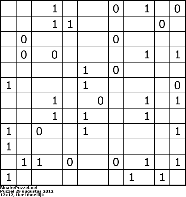 Binaire Puzzel