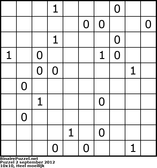 Binaire Puzzel