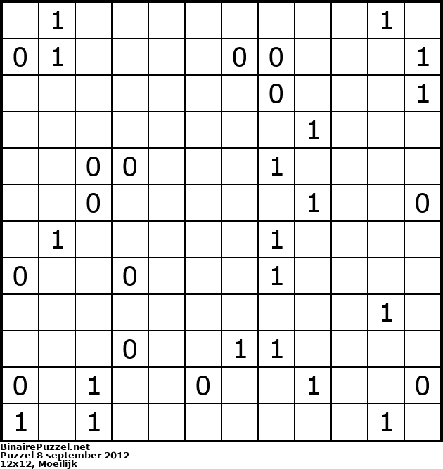 Binaire Puzzel