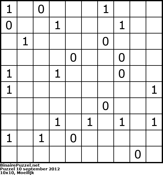 Binaire Puzzel