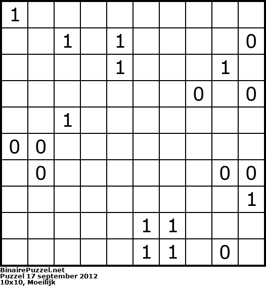 Binaire Puzzel