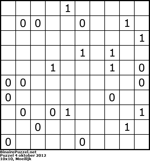 Binaire Puzzel