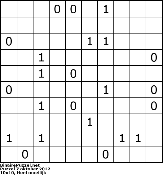 Binaire Puzzel