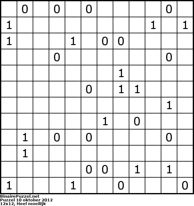 Binaire Puzzel