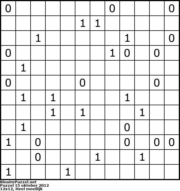 Binaire Puzzel