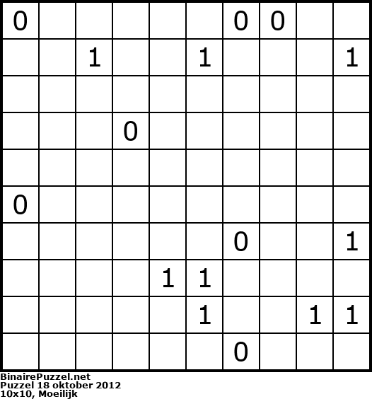 Binaire Puzzel