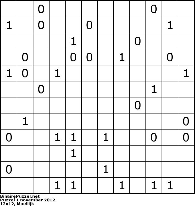 Binaire Puzzel