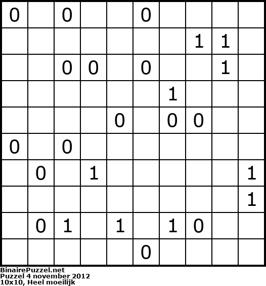 Binaire Puzzel