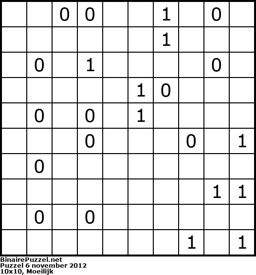Binaire Puzzel