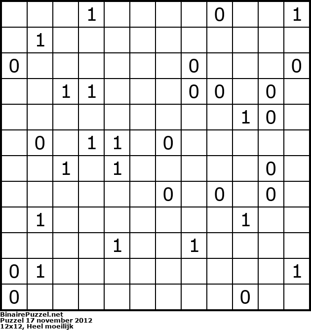 Binaire Puzzel