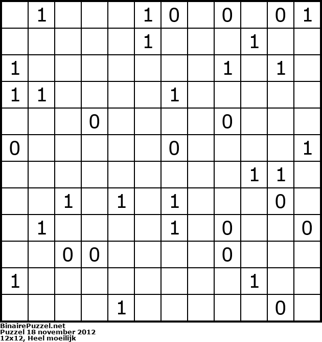 Binaire Puzzel