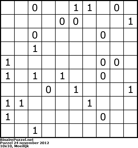 Binaire Puzzel
