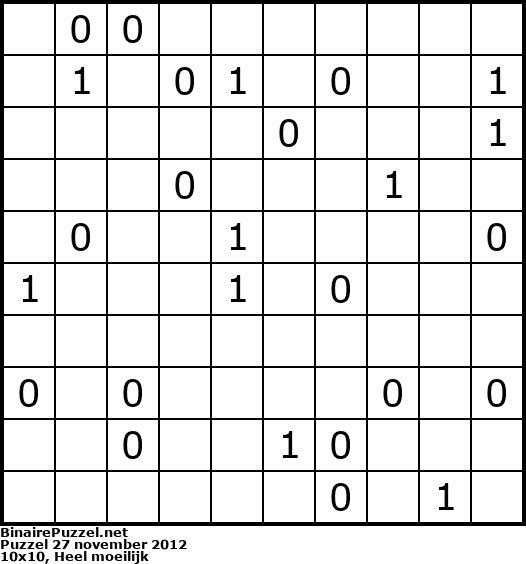 Binaire Puzzel