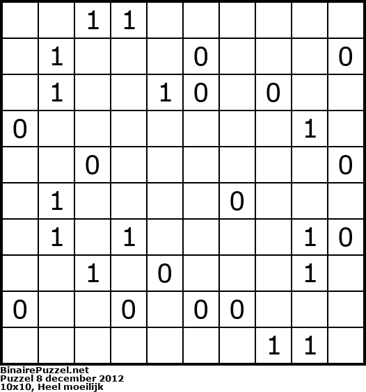 Binaire Puzzel