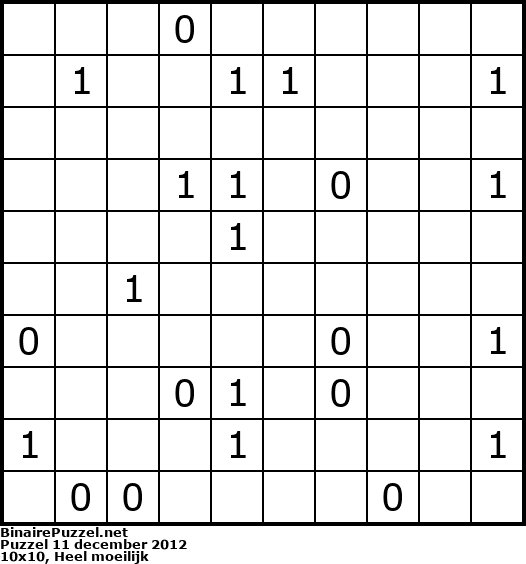 Binaire Puzzel