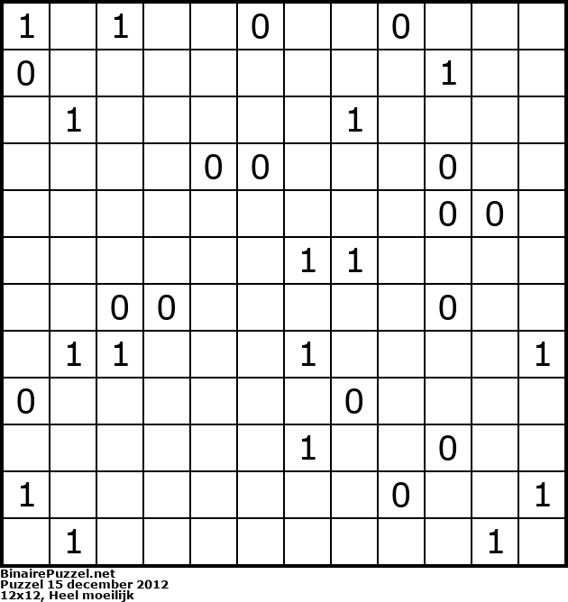 Binaire Puzzel