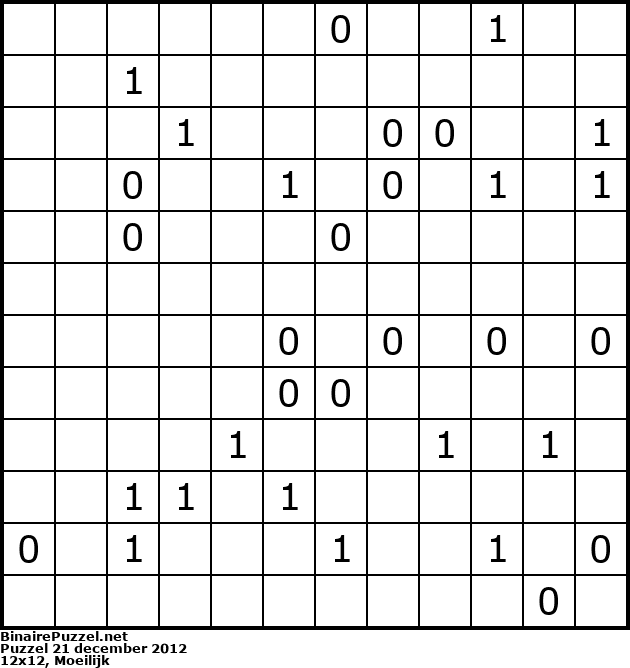 Binaire Puzzel