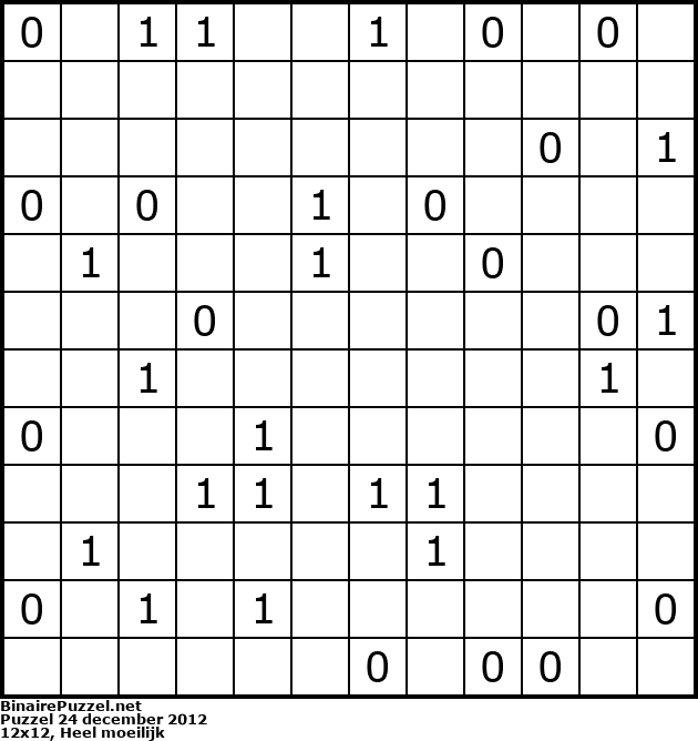 Binaire Puzzel