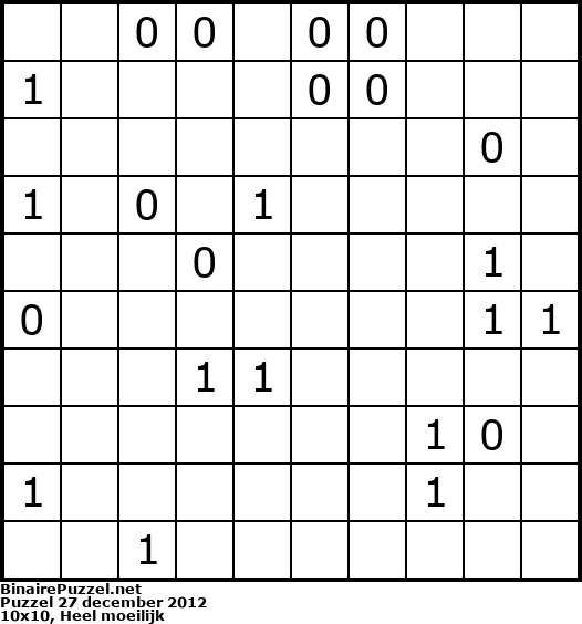 Binaire Puzzel