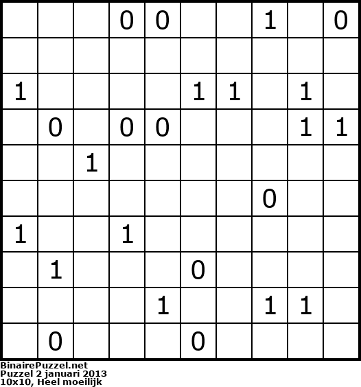 Binaire Puzzel