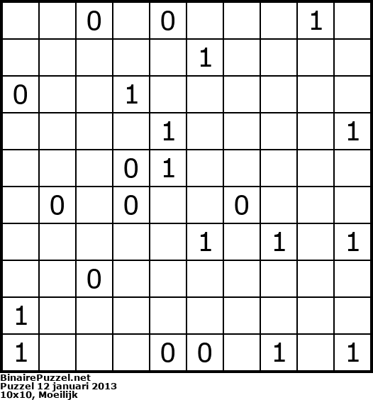 Binaire Puzzel