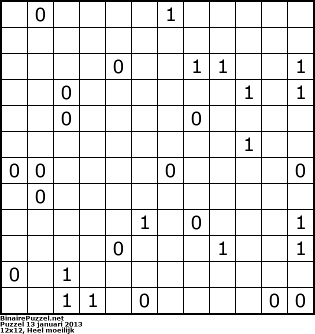Binaire Puzzel