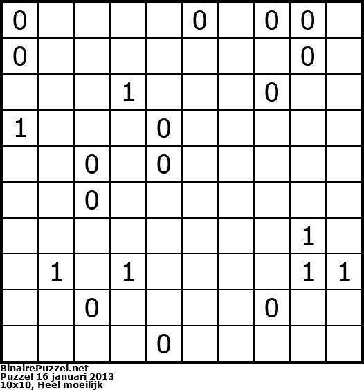 Binaire Puzzel