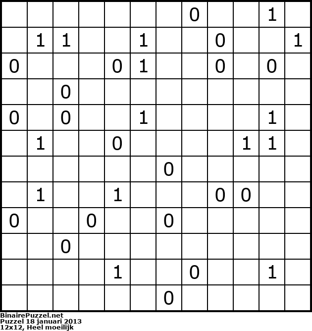 Binaire Puzzel
